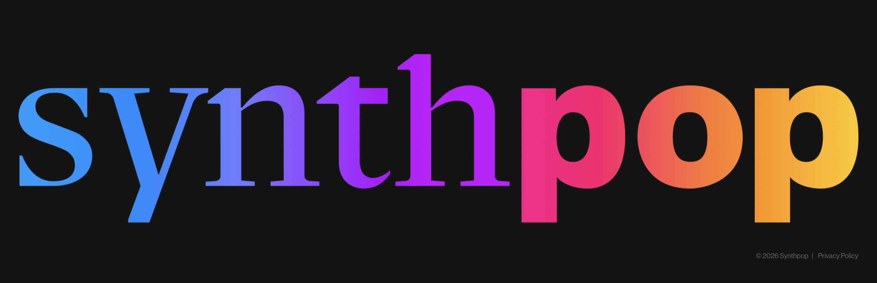 Synthpop preview